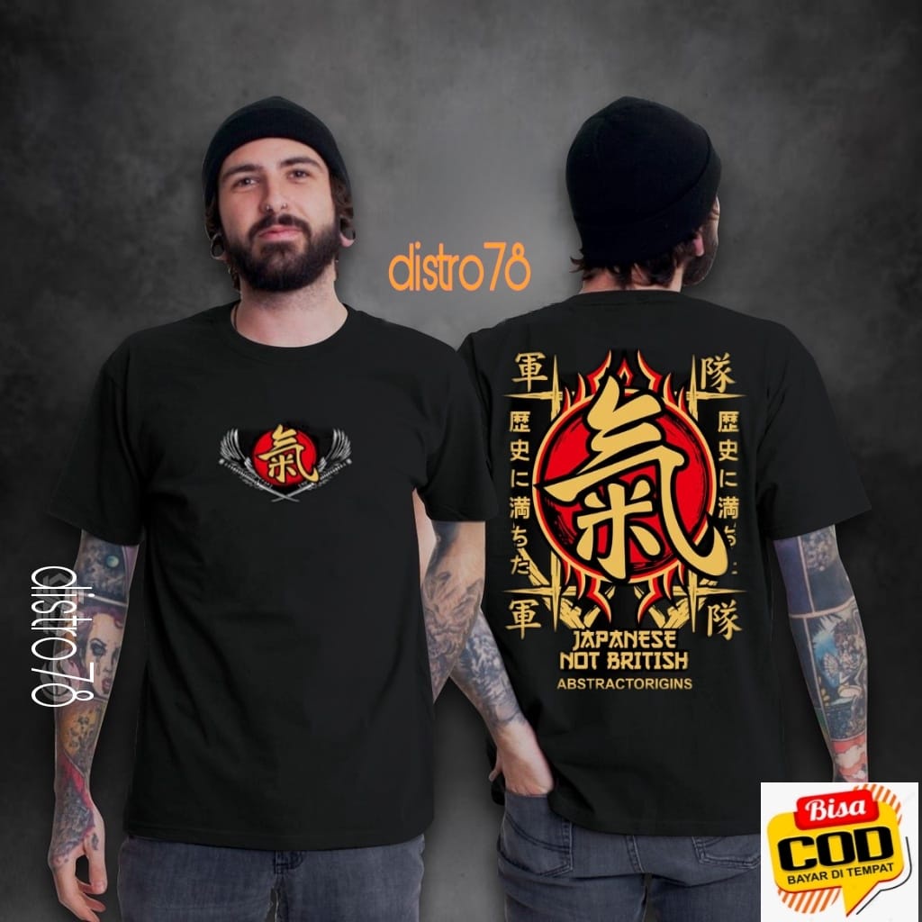 BAJU KAOS SAMURAI / BAJU KAOS TULISAN CINA / BAJU KAOS DISTRO / BAJU KAOS OBLONG / BAJU KAOS PRIA / 