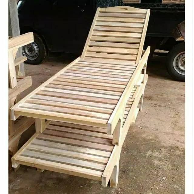 Kursi Malas Kursi Pantai Kursi Santai Jati Non Finishing Atau MENTAH Furniture Mebel MURAH LARIS