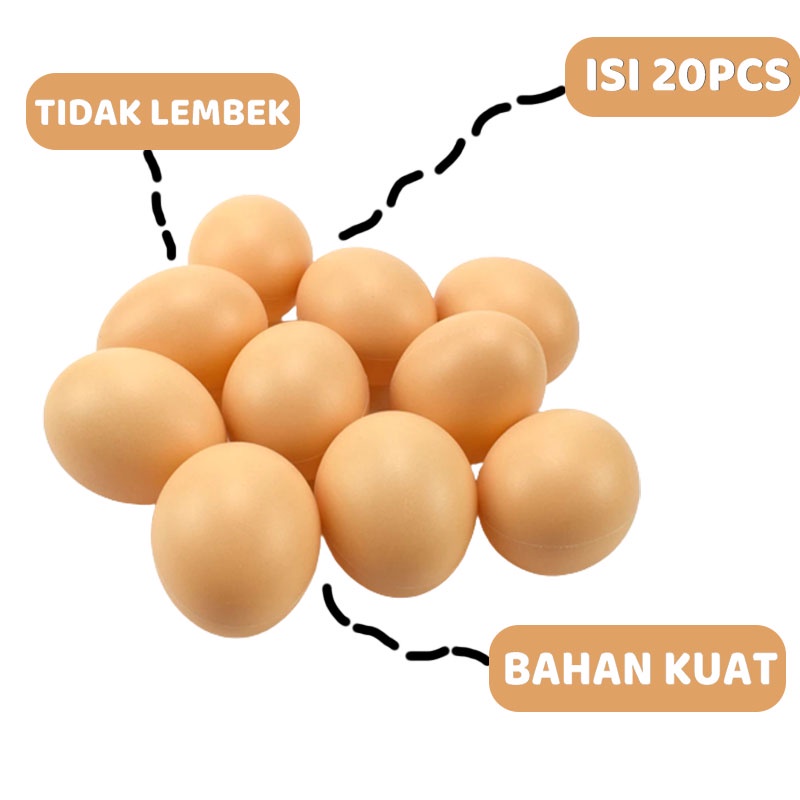 Sekawantoys Mainan anak lucu Telur-teluran Isi 20 pcs TERMURAH!!! [ SKW.B601 ] JSP