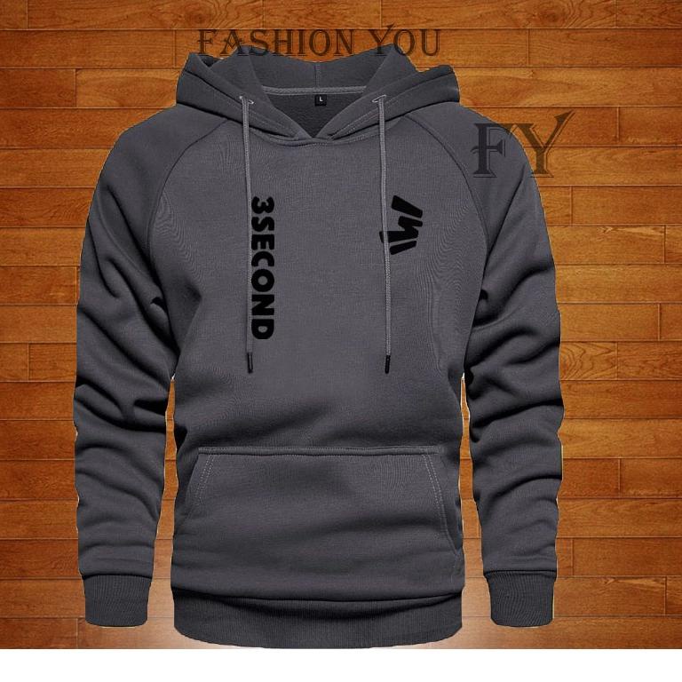 Harga Murah.. Hoodie 3second Kiri Kanan Text Hitam Jaket Pria Wanita Terkeren Sweater Hoodie