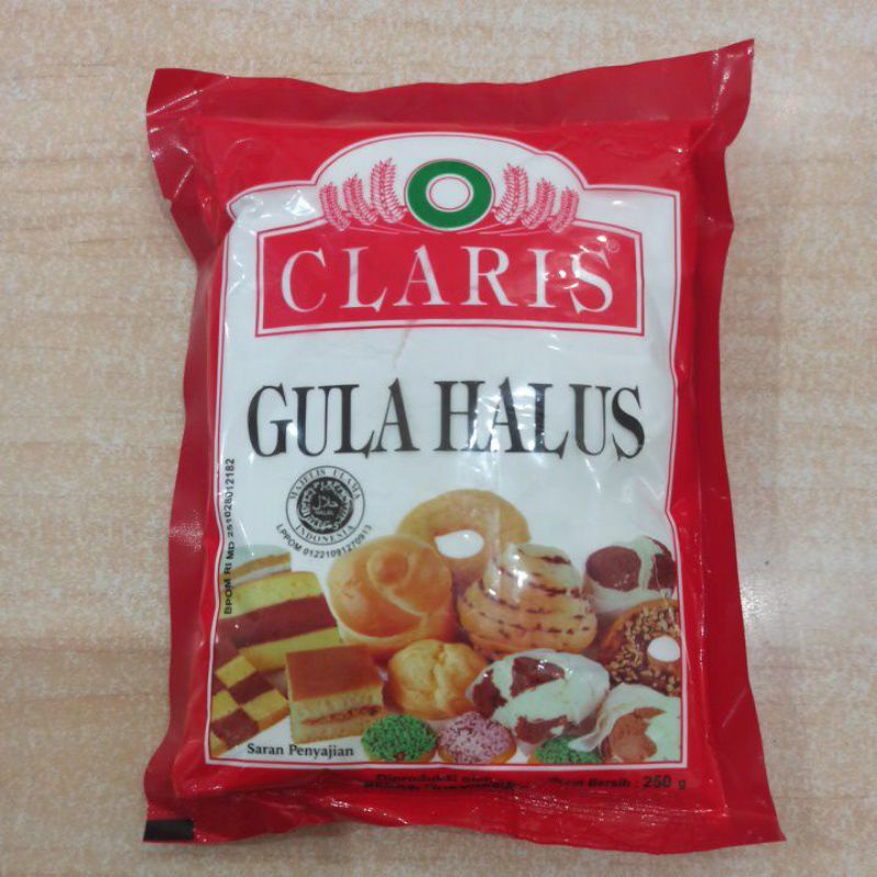 

Gula Halus Claris 250gr