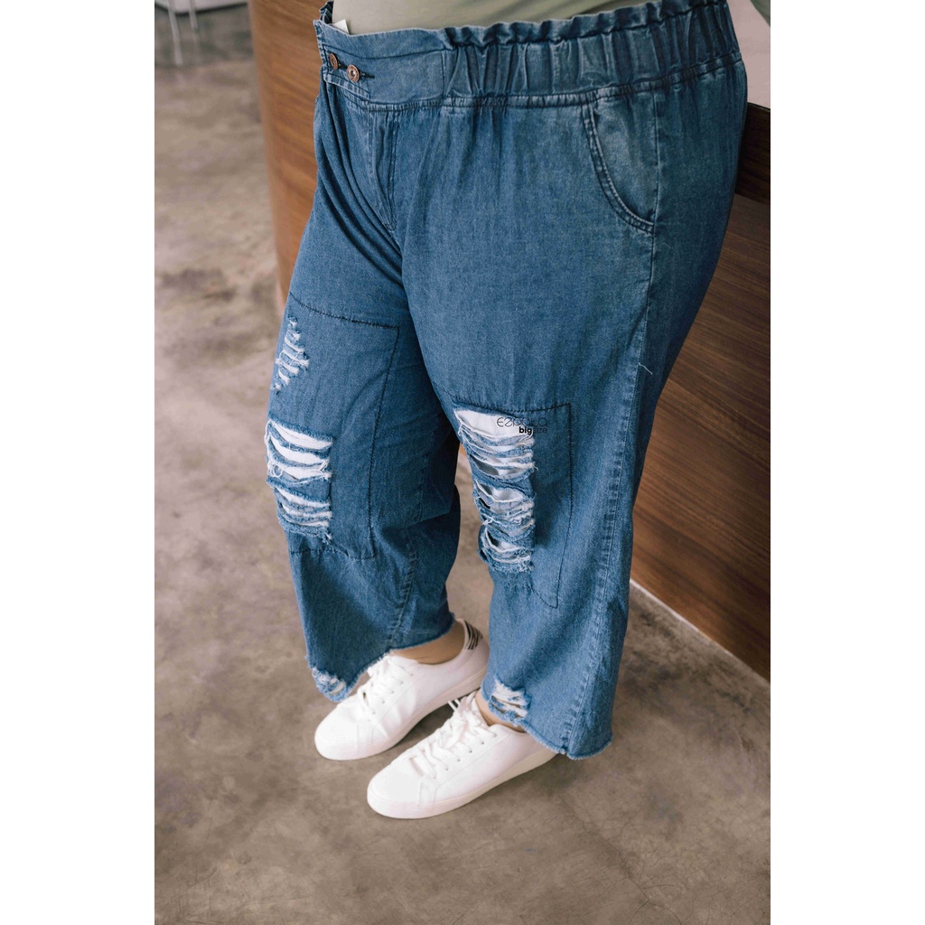 Celana Ripped Jeans Jumbo XXXL fit to BB 100kg Kekinian