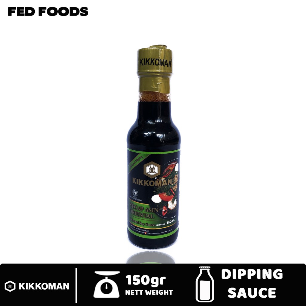 

Kikkoman Kecap Asin Oriental Shoyu 150gr Saus Barbeque BBQ