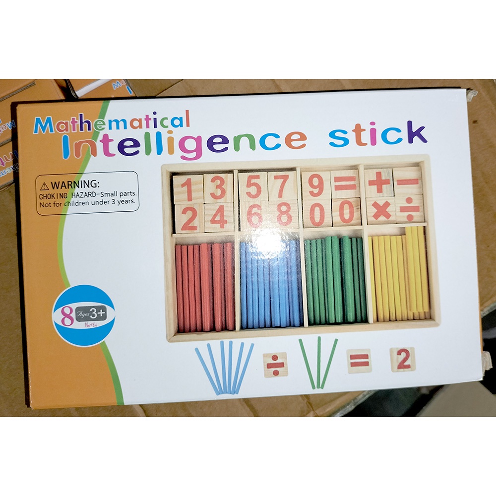 Mainan Berhitung Puzzle 3D Intelligence Stick Matematika Anak