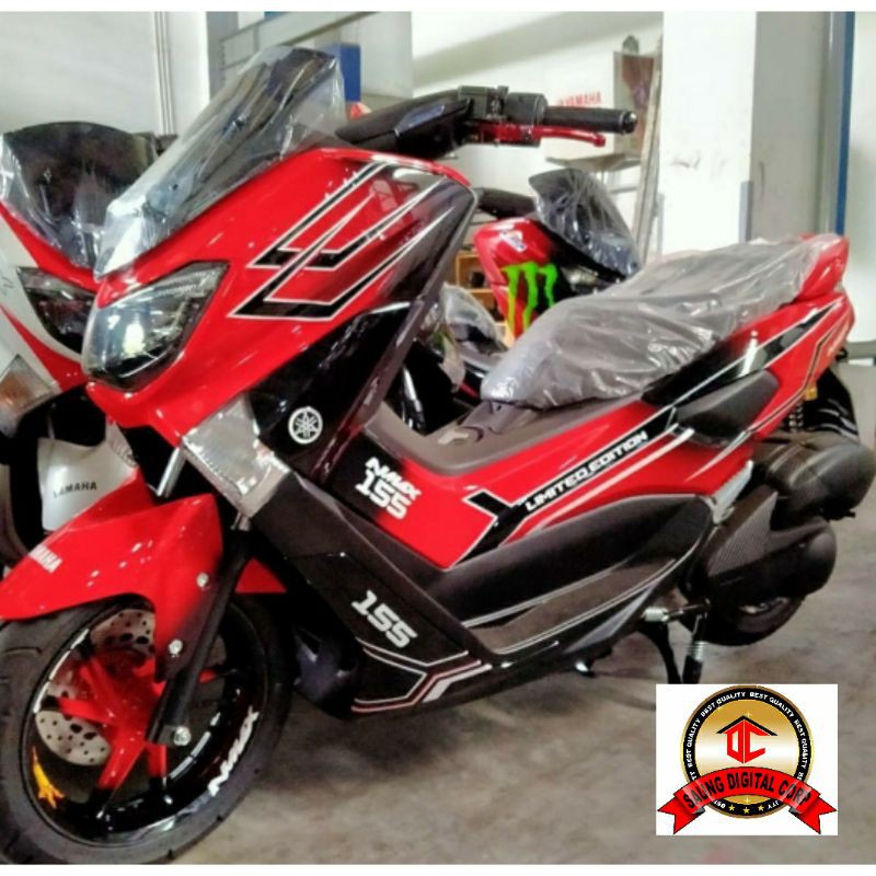 Jual Decal NMAX 155 Sticker NMAX Merah hitam Limited edition | Shopee