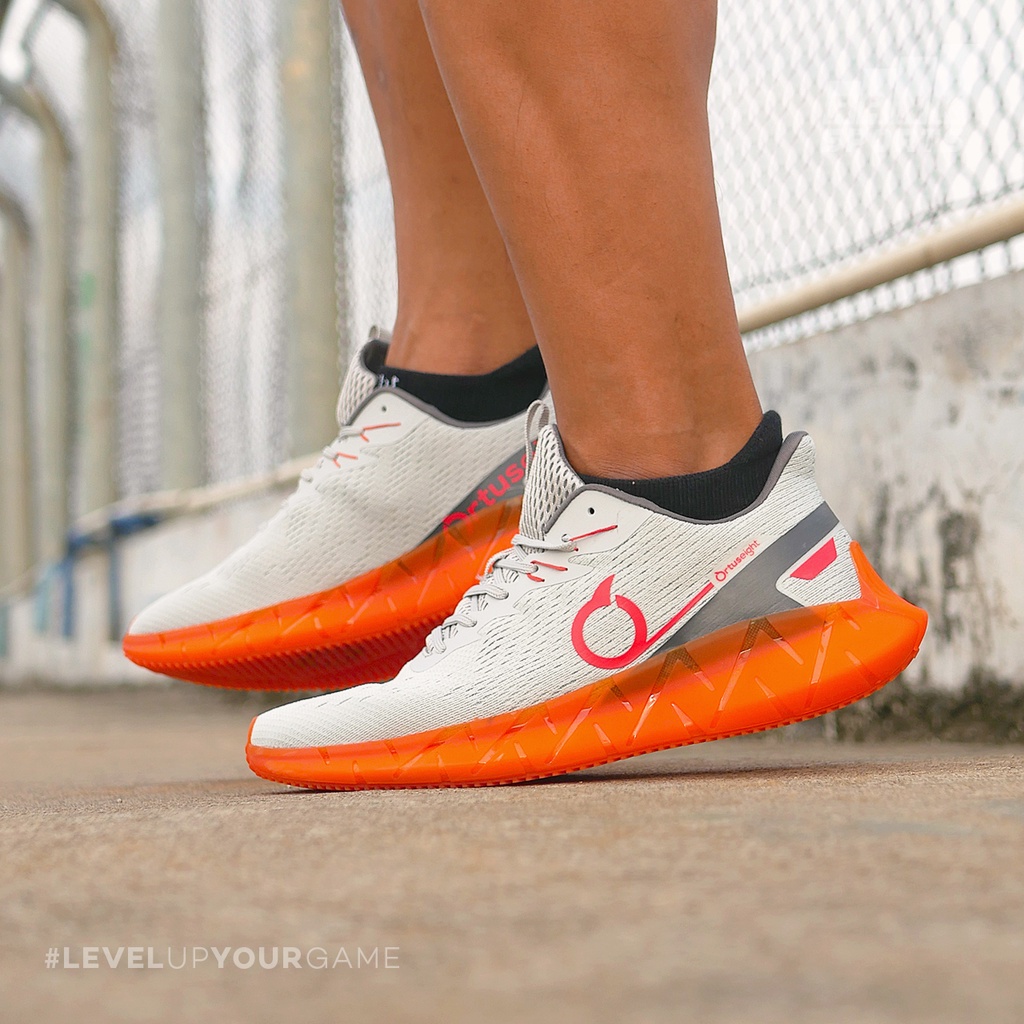 Sepatu Sneakers Ortuseight Reflow - Grey/Ortrange
