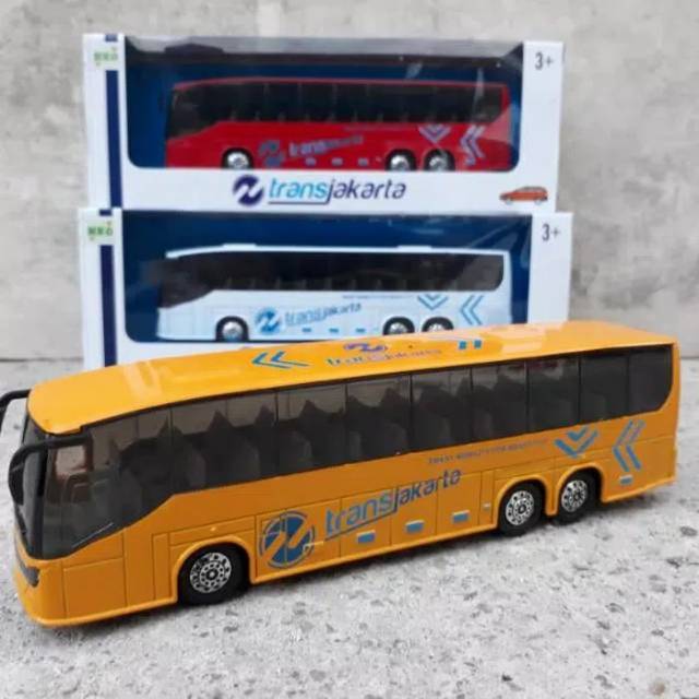 DIECAST TRANS JAKARTA-DIECAST BUS WAY-MINIATUR TRANS JAKARTA-BUS