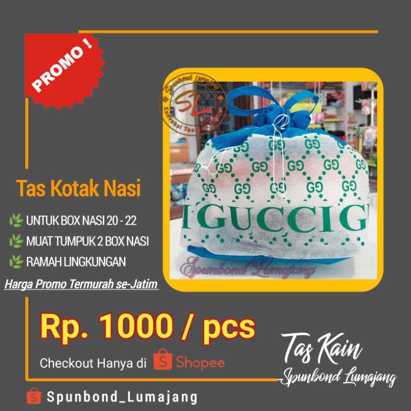 PROMO tas kotak nasi model serut tali