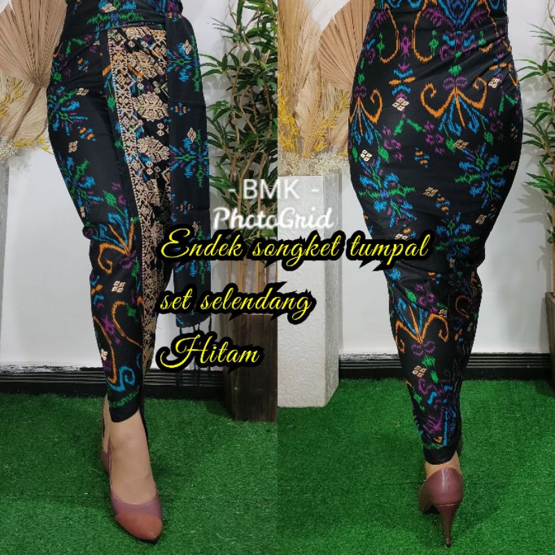 KAMEN BALI ENDEK SONGKET TRETES TUMPAL SET SELENDANG