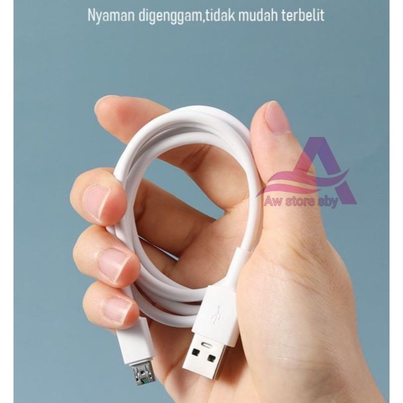 [ROBOT R-VM] KABEL DATA VOOC MICRO USB FLASH CHARGING 4A VOOC REALME 3 PRO/ OPPO F1 PLUS/F3 PLUS/F9 PRO/F11 PRO