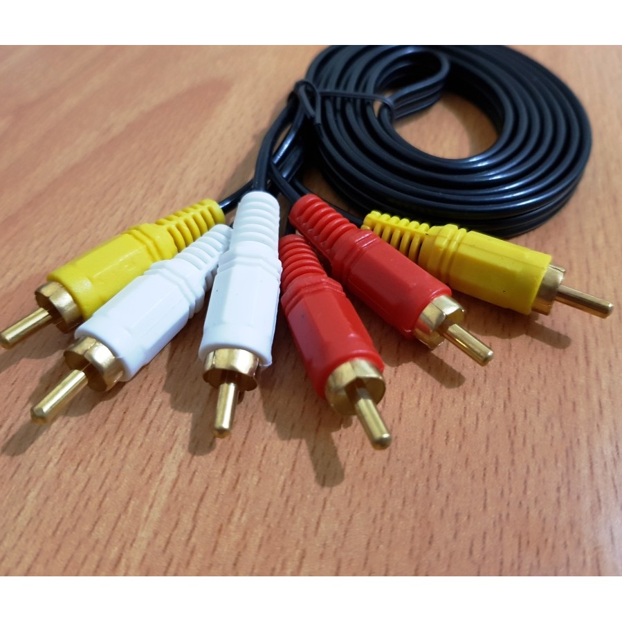 KABEL RCA 3 TO RCA 3 / KABEL VIDEO AV / KABEL MERAH PUTIH KUNING 1.5M