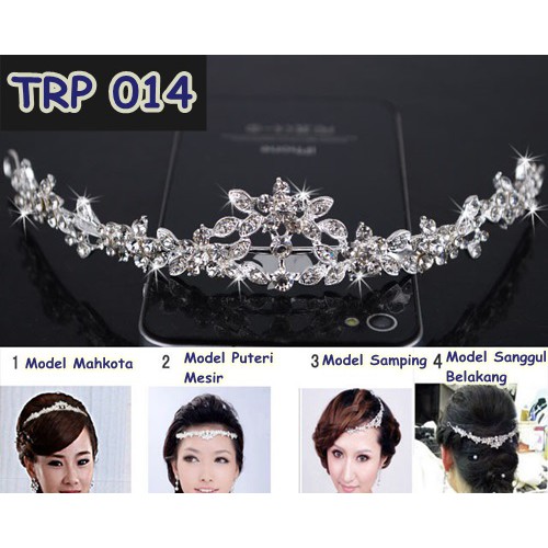 [SIAP KIRIM] TIARA PENGANTIN WANITA AKSESORIS RAMBUT HIJAB WEDDING PESTA TRP014