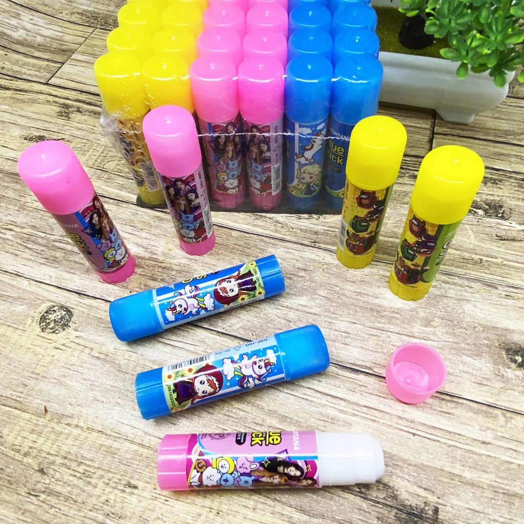 LEM GLUE STIK MOTIF KARAKTER KARTUN / LEM KERTAS / GLUE STIK / LEM STIK / GLUE STICK