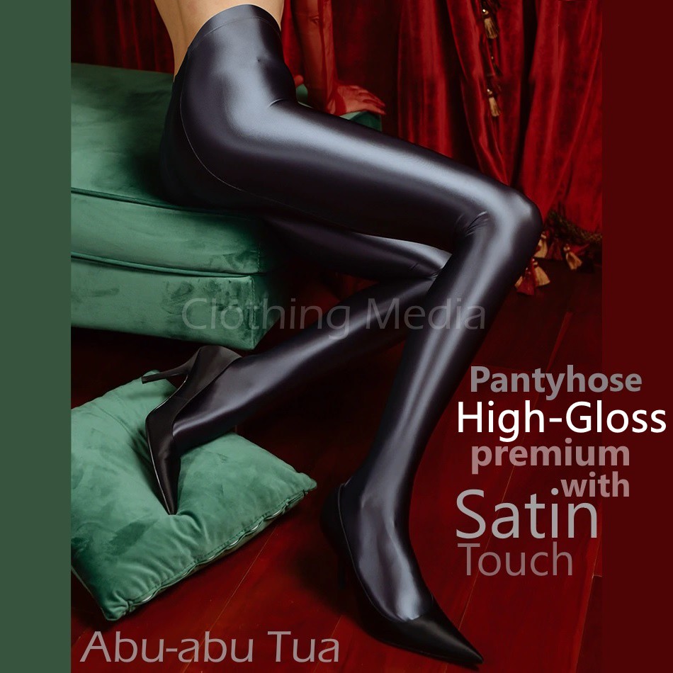 Pantyhose Premium High-Glossy Warna Satin Halus Stocking Shiny Mengkilap