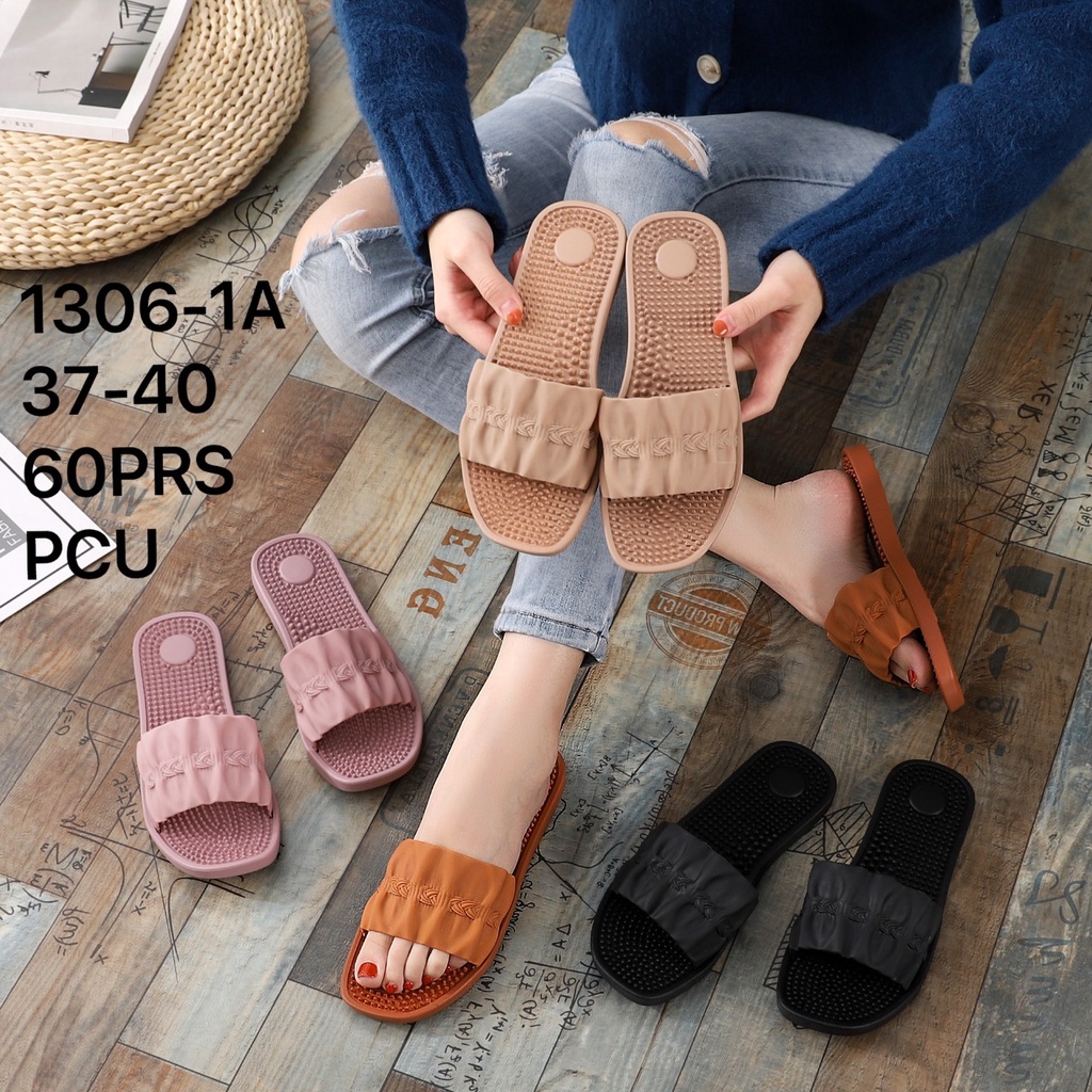 ✨ COD ✔️ SANDAL BALANCE 1306 1A SENDAL SLOP WANITA JELLY KERUT KEPANG 100% ORIGINAL NYAMAN AWET SOL ANTI SLIP KUALITAS IMPORT