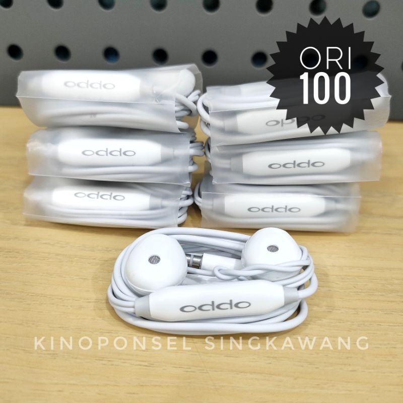 Headset Oppo ORIGINAL 100% KUALITAS SUARA BAGUS Non Packing | Earphone Ori Oppo | Handsfree Ori Oppo
