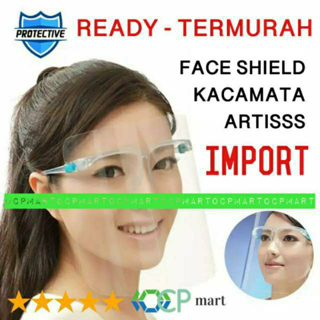TERMURAH FACE SHIELD READY ORI IMPOR FACE SHIELD KACAMATA PELINDUNG MUKA CORONA / FACE SHIELD ANAK