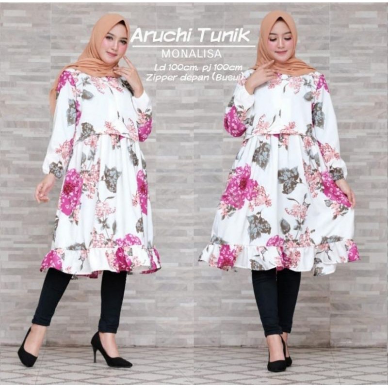 BISA COD TUNIK JUMBO ARUCHI UK XXL XL