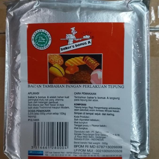 

SALE Bakers Bonus A Bread Improver Baker's Bonus A 500gr