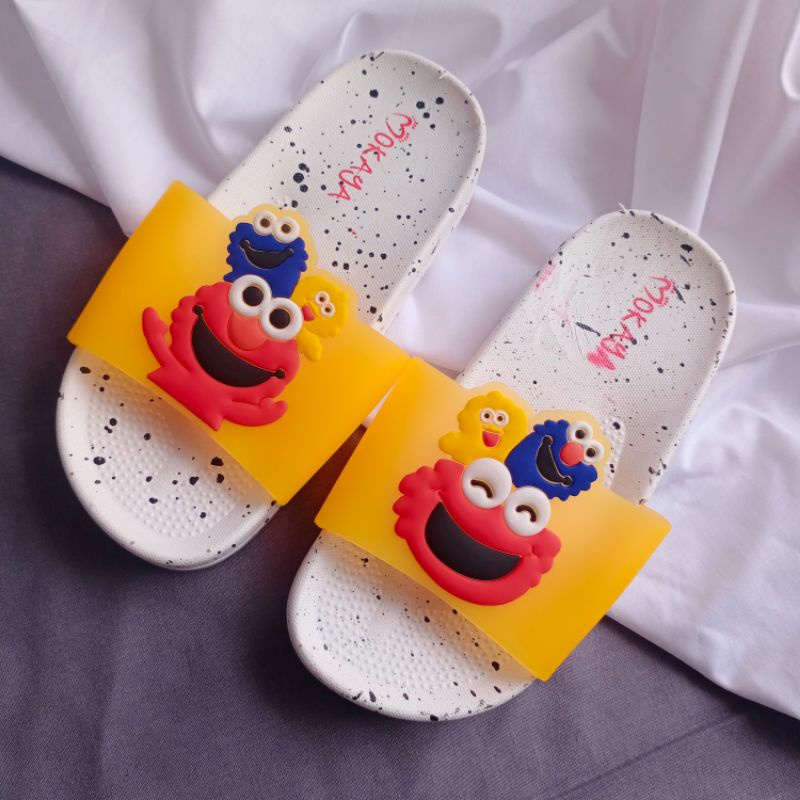 sandal slop anak import mokaya bahan jelly