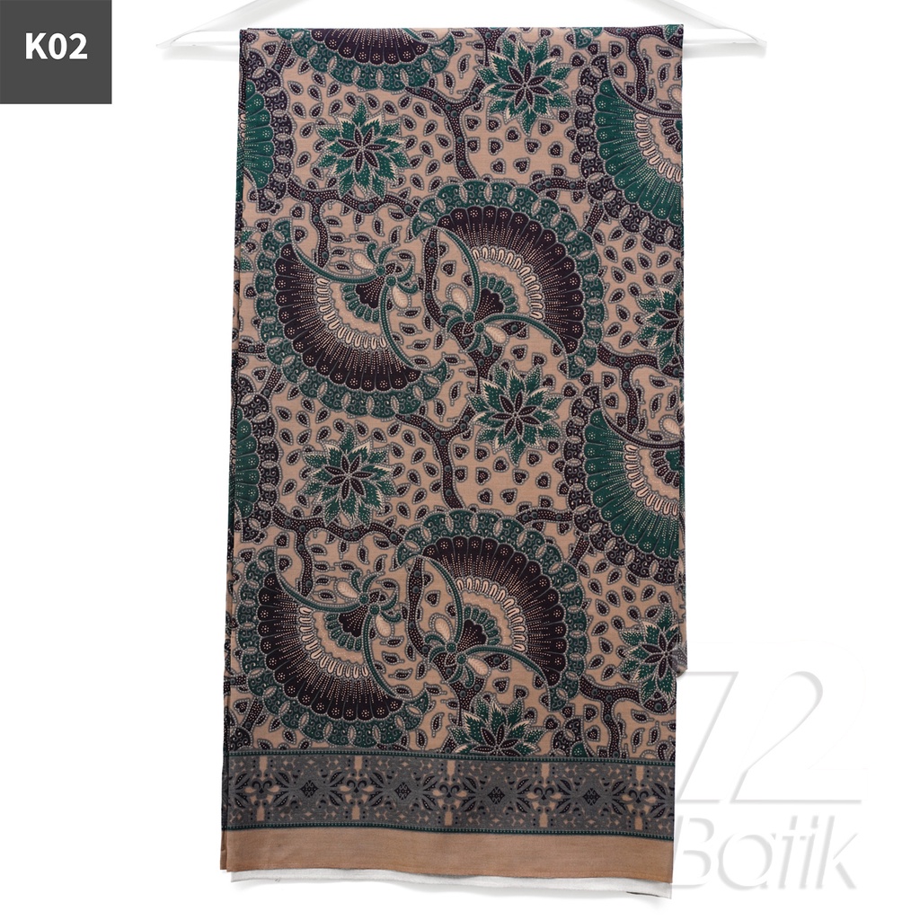 KAIN BATIK PREMIUM Bahan Katun Motif Godong Kembang Warna Hitam 721623 Cap 72 Jarik Jarit Samping Kebat Panjang Batik Katun Modern Premium Bahan Seragam Batik Pernikahan Kantor Keluarga Murah Kamen Jadi Batik Bali Lembaran