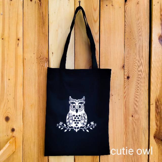 [Bisa bayar di tempat] (ada resletingnya)  New Totebag CUTIE OWL