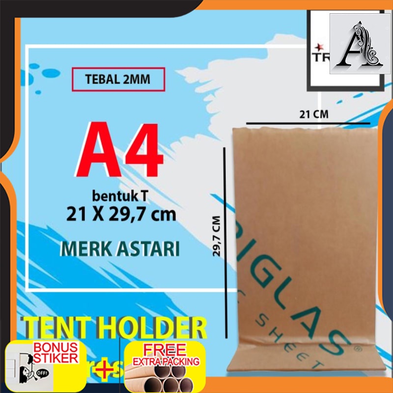 

Promo Akrilik MC tent holder standing A4/ brosur A4