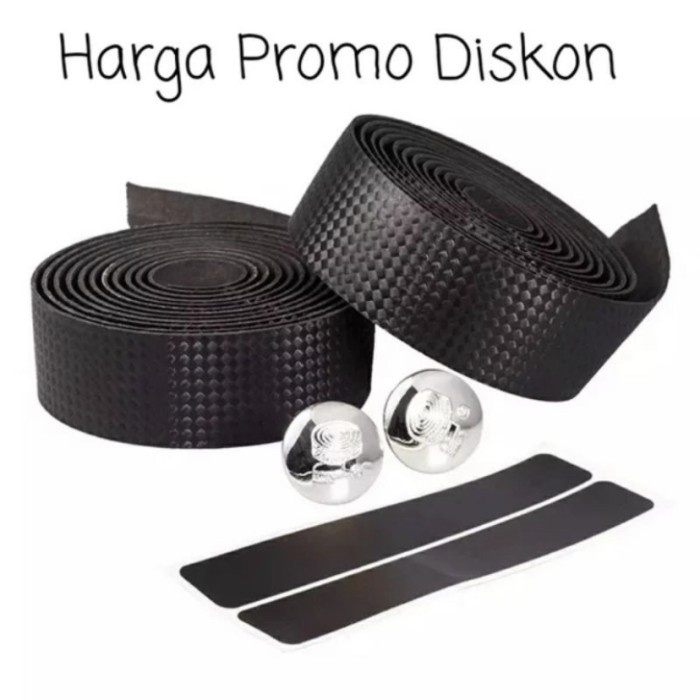 PROMO***Bar Tape motif Karbon Hitam anti air Bar tape grip motif carbo