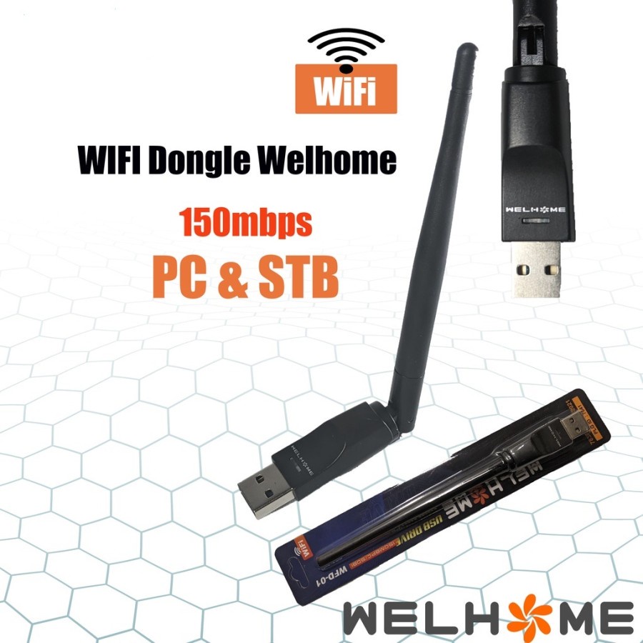 Dongle WIFI Receiver STB Welhome Wellhome Noise set Top Box DVB-T2 Antena Wifi