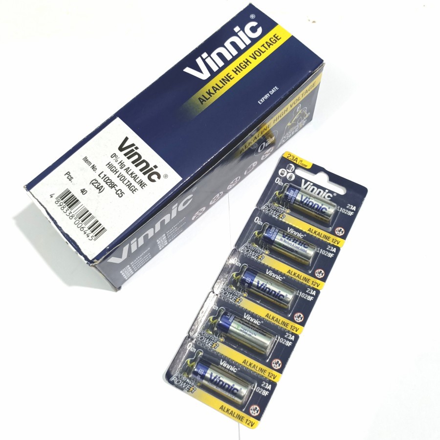 batre 23 A super Alkaline vinnic L1028F original batre remot mobil batre remot motor harga grosir