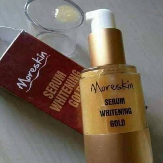 MORESKIN SERUM GOLD NASA ORIGINAL / SERUM WAJAH / FLEK HITAM / KERUTAN WAJAH