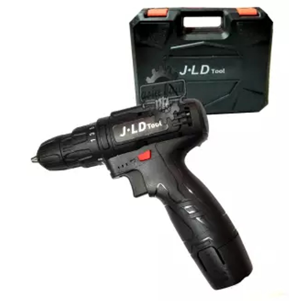 [HITAM] RUISHENG / JLD 12V-SET Bor Obeng Bor Baterai 12 Volt Cordless Drill