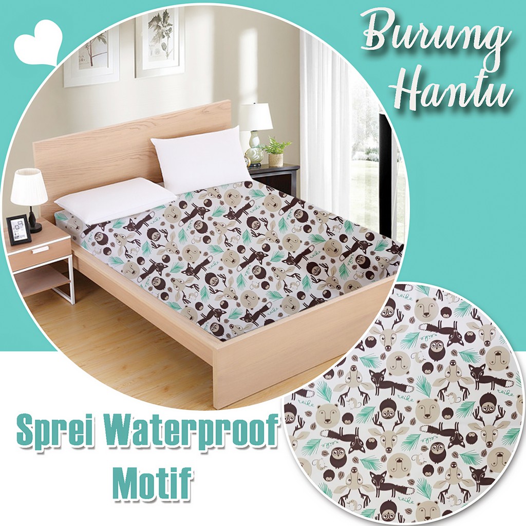 Sprei waterproof MOTIF KARTUN ANAK anti air ompol 