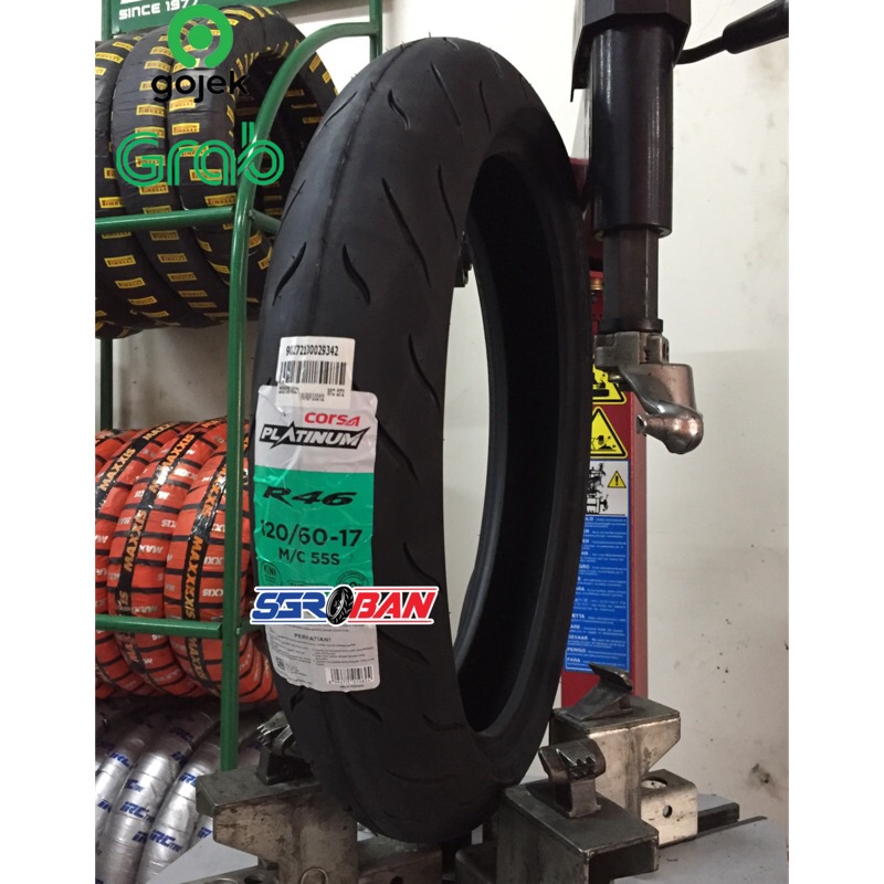 BAN CORSA R46 120/60-17 TUBELESS R 46 RACING COMPOUND BYSON NINJA250 R25