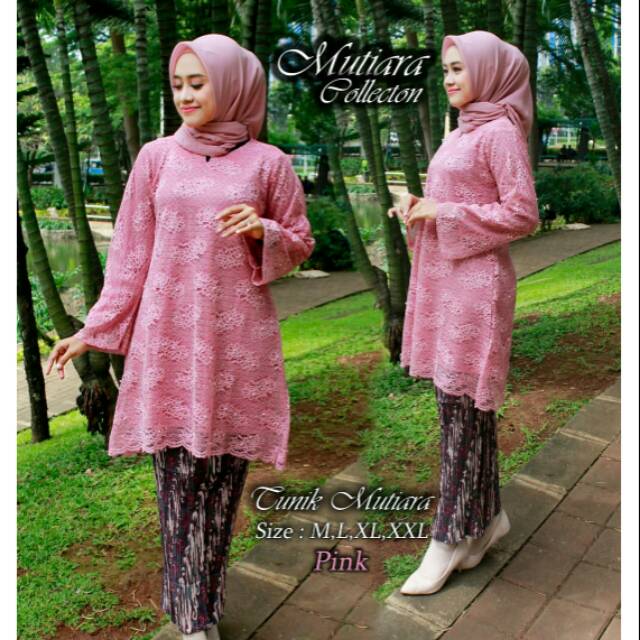 KEBAYA BRUKAT SARI INDIA FULL MUTIARA