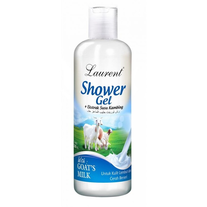 Laurent Shower Gel Goats Milk Sabun Mandi Cair Ekstrak Susu Kambing