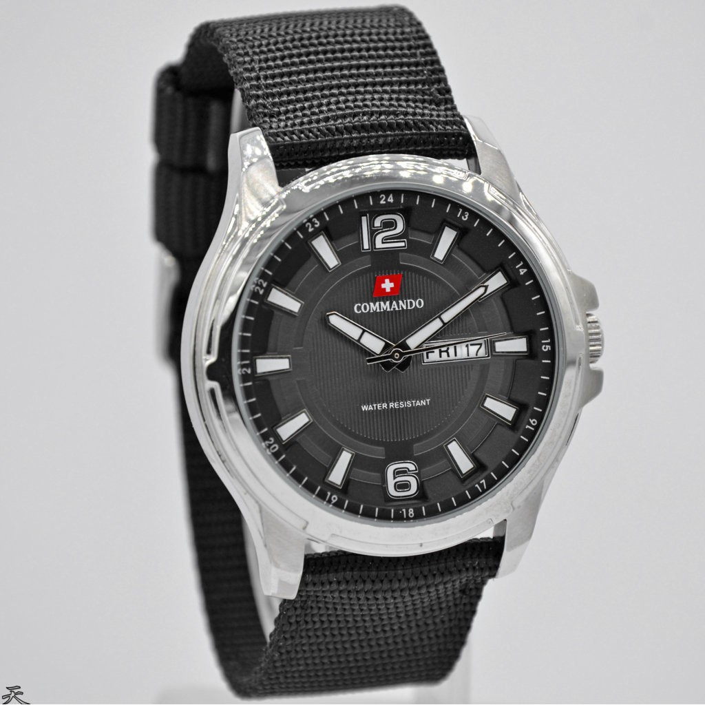 JAM TANGAN PRIA / COWOK COMMANDO 2103 KANVAS