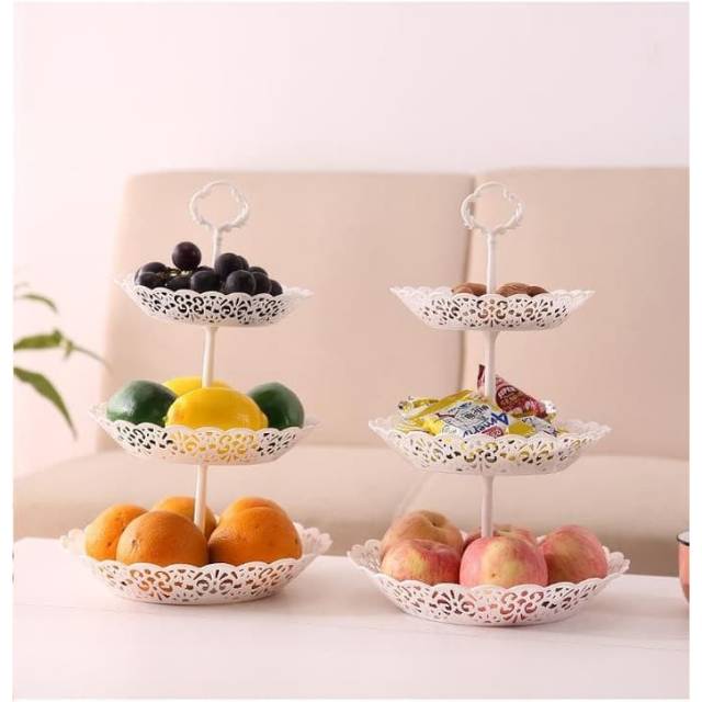 Rak Buah Plastik 3 Susun