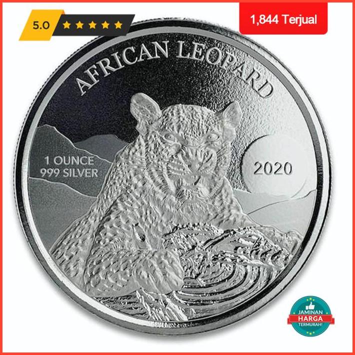 3.3 Koin Perak Leopard Ghana 2020 - 1 Oz Silver Coin Terlaris
