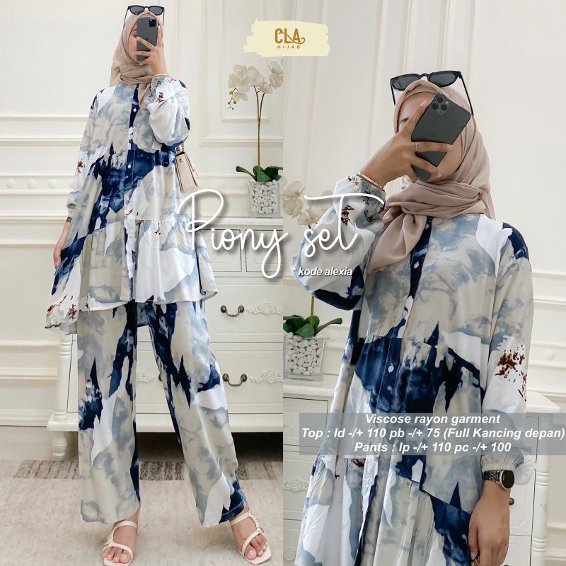 PIONY SET by CLA hijab | RAYON VISCOSE | BUSUI FRIENDLY