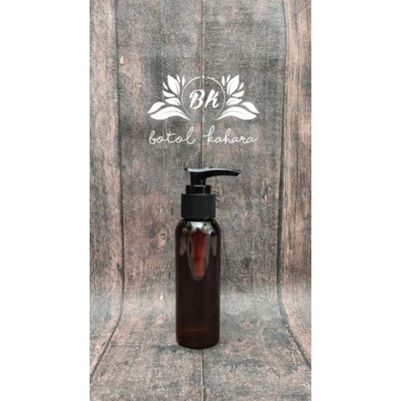 botol amber 100ml / 100ml - PUMP