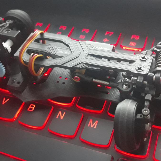 Open Ds] Part 3D Leya Excalibur (Wl Toys K989 Rwd Conversion Kit) - Hitam