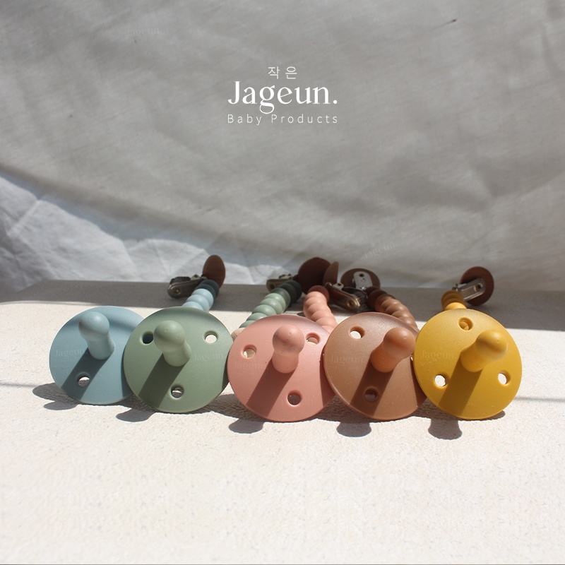 JAGEUN Premium Silicone Pacifier, Empeng Dot Bayi + Teether Gelang