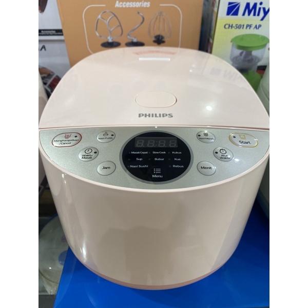 Philips Hd4515 Digital Rice Cooker - Pink New