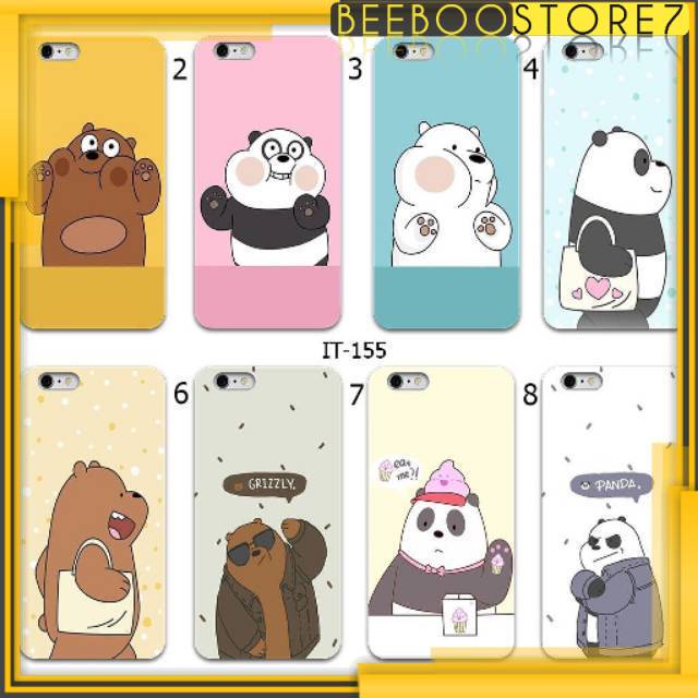Soft case we bare bears Oppo a5 2020 A9 A7 F9 a3s a5s f1s Vivo v11 v5s V7 y71 y91 y95 B7