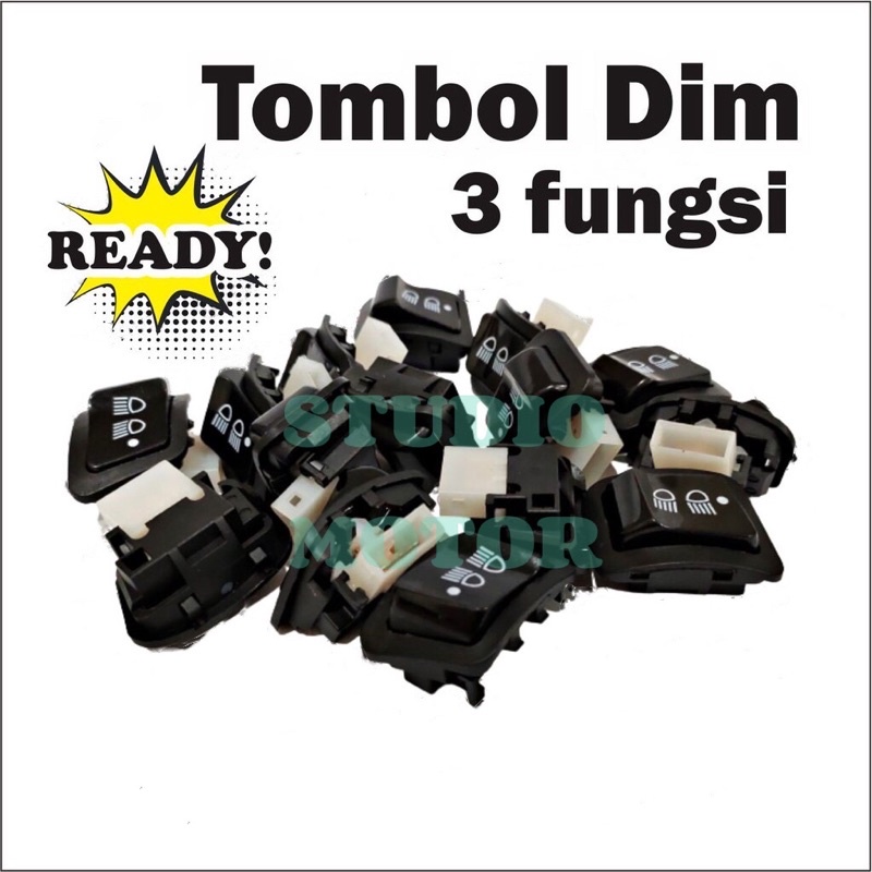 Tombol Dim Dimmer / Saklar Dim Dimmer Sakelar Jauh Dekat On Off Beat Fi Vario 125 fi New Supra X 125 Revo Absolute Blade New Scoopy Fi Esp