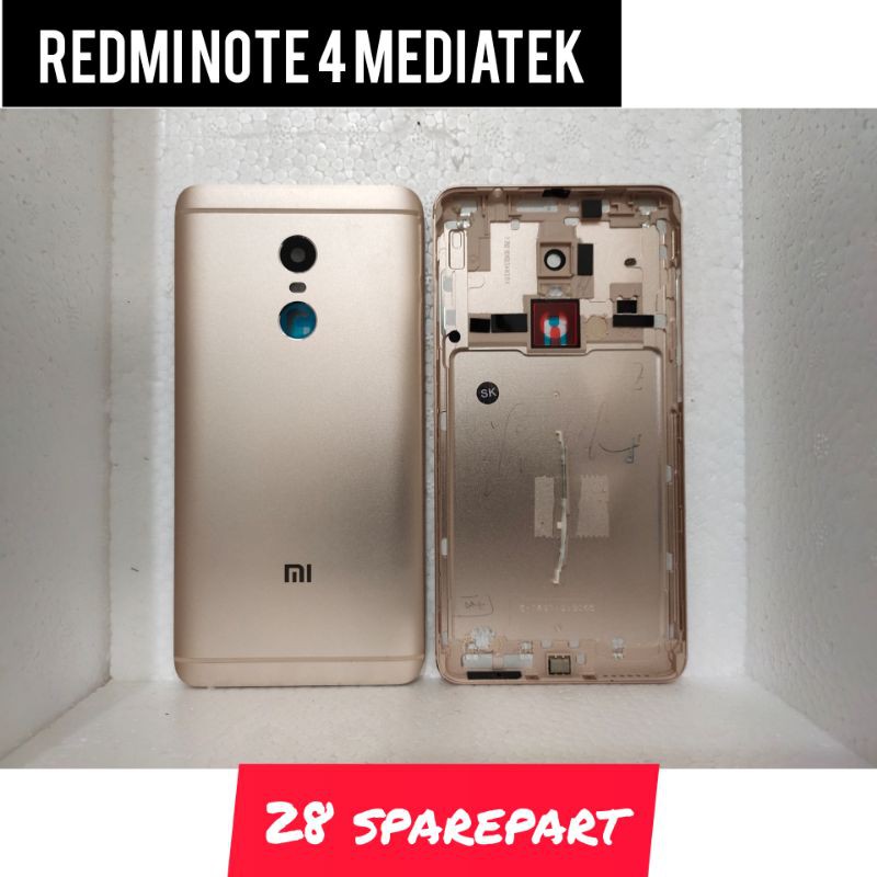 BACKDOR/TUTUP BELAKANG XIAOMI REDMI NOTE 4 MEDIATEK ORIGINAL