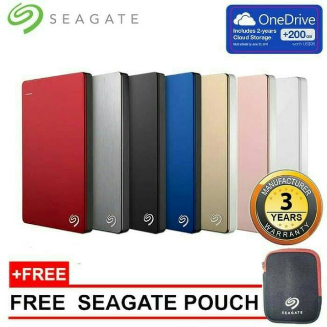 Hardisk Eksternal Seagate Backup Plus Slim 2TB USB 3.0 HDD External