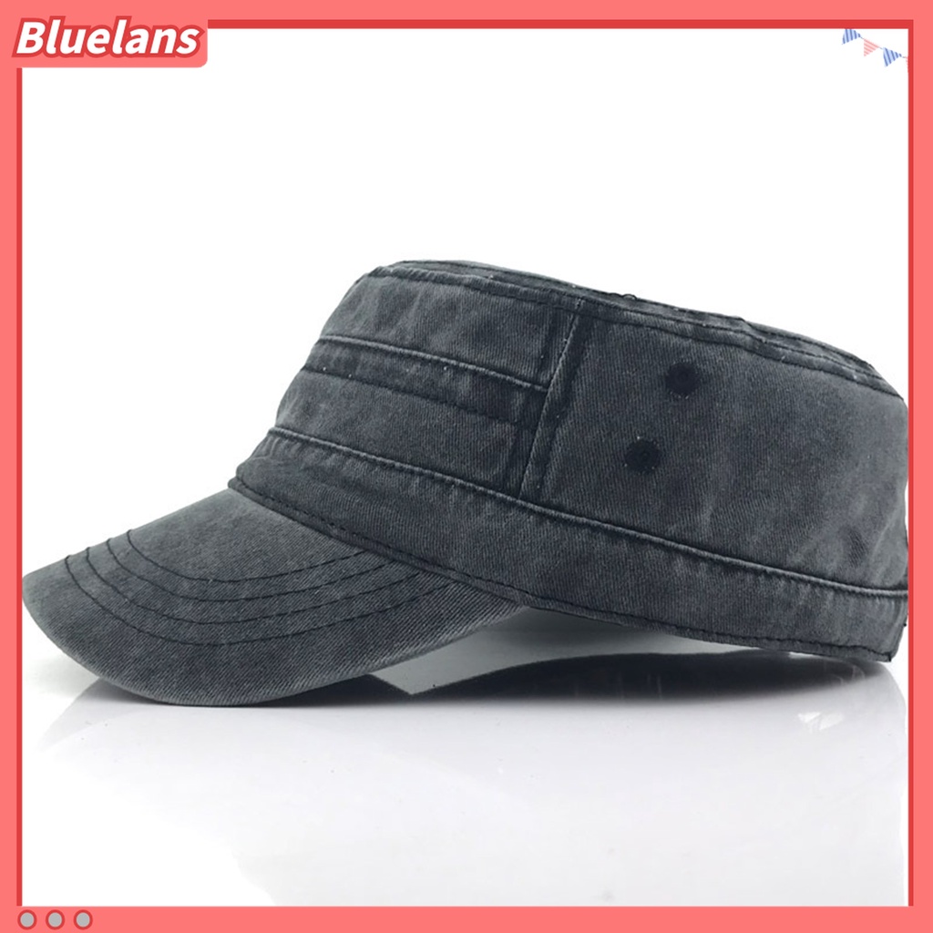 Bluelans Topi Baseball Model Flat Top Gaya Vintage Untuk Outdoor