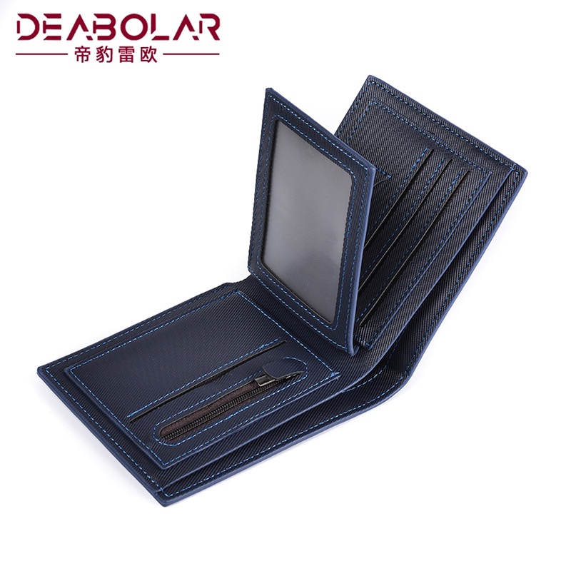 DOMPET LIPAT PRIA KULIT PREMIUM DEABOLAR HITAM DIOGO WA444N1 ORIGINAL COWOK IMPORT KEREN SLOT KARTU MURAH LAKI SIMPLE KEKINIAN TIPIS UANG BATAM DISTRO